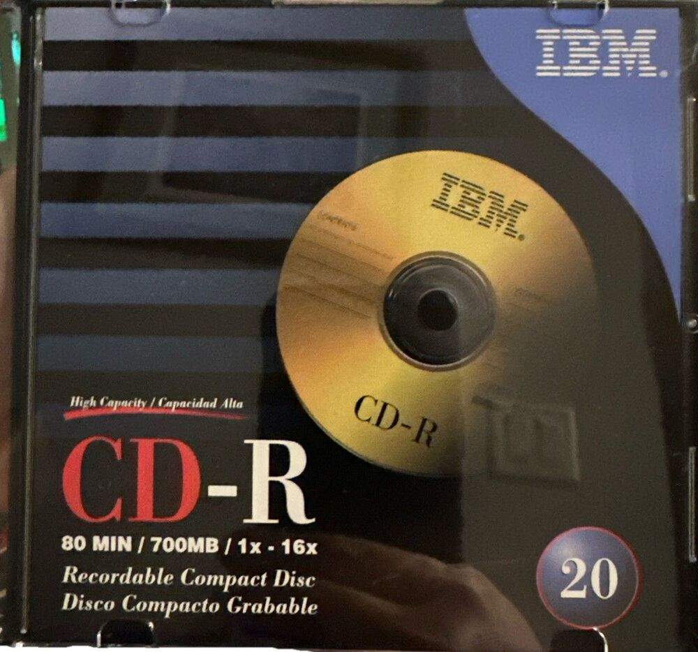 IBM CD-R 17 Pack 16x 80min / 700MB 1x-16x Compatible Recordable Disc New